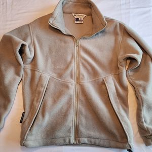 Columbia womens small light green full zip fleece jacket